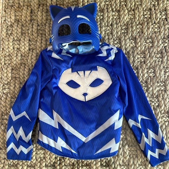 PJ Masks Catboy Blue Deluxe Dress Up Pretend Play Top & Mask/Halloween Costume - Picture 1 of 5